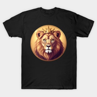 Regal Lion with Crown no.7 T-Shirt